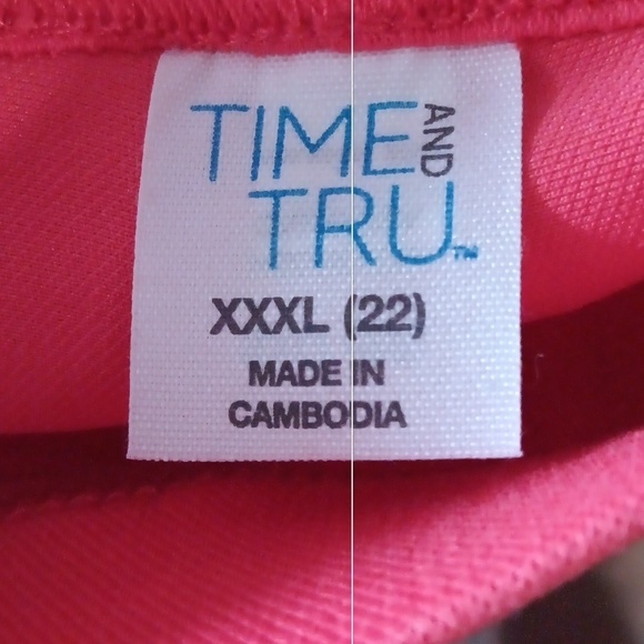 Time and Tru Women's Orange Fitted Stretch Capri Pants. Size XXXL (22) - Picture 6 of 7